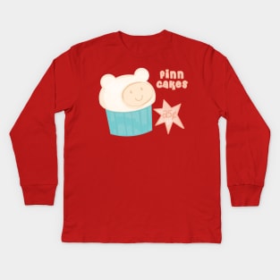 Finn Cakes Adventure Time Kids Long Sleeve T-Shirt